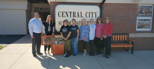 Free Little Library at Central City School Oct 2024