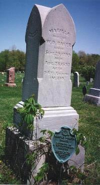 [Marilla Baker Gravestone and DAR Marker]